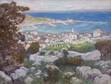 Ota Bubeníček, Port, 1914, oil on canvas