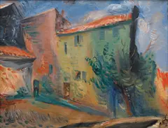 Miloslav Holý, View of Antibes, 1931, oil on canvas