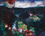 Josef Jira, Butterfly, 1978, oil on canvas