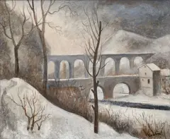 Otakar Kubín, Sisteron in Winter, 1920s, oil on canvas