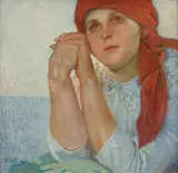 Alphonse Mucha, Portrait of a Girl
