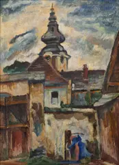 Otakar Nejedlý, Planá near Tábor, 1915, oil on canvas