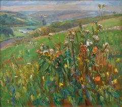 Zdeněk Sýkora, The Louny Landscape, 1953, oil on canvas