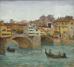 Oldřich Blažíček, Ponte Vecchio in Florence, 1913, oil on canvas