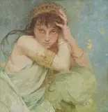 Alphonse Mucha, Young Woman