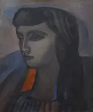 Robert Piesen, Jewish Girl, 1957, oil on canvas