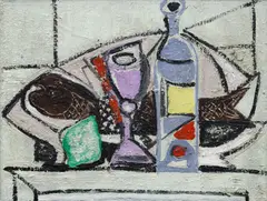 Emil Filla, White Still Life, 1947, oil on canvas