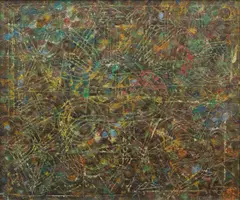 Zdeněk Sklenář, Roman Capitals, 1958, oil on canvas