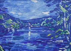 Václav Špála, The Otava River, 1929, oil on canvas