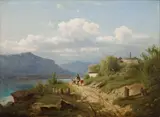 Adolf Chwala, On the Way from the Market, 1869, oil on canvas
