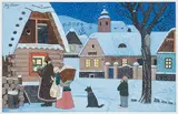 Josef Lada, The Servants’ Carol, 1954, gouache on cardboard