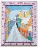 Karel Chaba, Brief Snow, acrylic on canvas laid down on hardboard