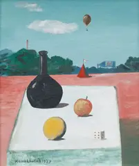 Kamil Lhoták, Still Life on a Table, 1979, oil on canvas laid down on cardboard