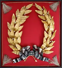 Vincenc Šebor, Laurel Wreath, 1880s, gold and silver