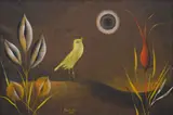 Ota Janeček, Yellow Nightingale, 1982, oil on canvas