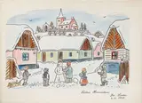 Josef Lada, Building a Snowman