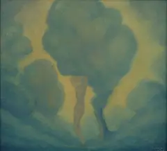 František Drtikol, The Ascent of the Soul, 1937, oil on wood panel