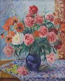 Vincenc Beneš, Peonies and Poppies