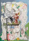 Jan Smetana, Teatrum Mundi I, 1988, oil on canvas