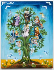 Emma Srncová, Tree of Life, 2005, oil on wood panel