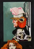 Josef Liesler, Huh, the Company Was Weird, 1996–1997, oil on hardboard