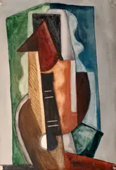 Vlastimil Beneš, Torso, 1945, watercolor on paper