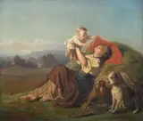 Gustav Poppe, Harvest Woman, 1854, oil on canvas