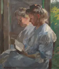 Portrait of Hermína Eberl by František Zdeněk Eberl, 1908, oil on canvas, sold Nov 2025