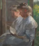 František Zdeněk Eberl, Portrait of Hermína Eberl, 1908, oil on canvas