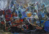 Hella Guth, Portugal, 1962, oil on canvas