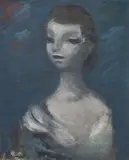Jan Bauch, Young Woman in Blue