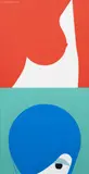 Ladislav Sutnar, Two Venuses, 1969, acrylic on hardboard