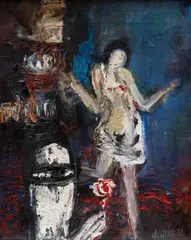 Josef Jira, Painting for a Little Dancer, 1975, oil on canvas