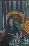 Endre Nemes, Violinist, 1934, oil on canvas