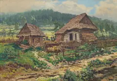 Jaroslav Panuška, Nesluša, circa 1930, oil on canvas