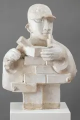 Otto Gutfreund, Bricklayer, 1925, plaster