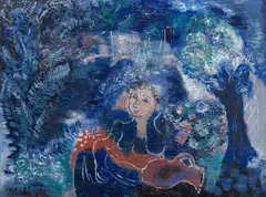 František Vobecký, Girl with a Jug, 1930, oil on canvas