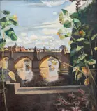 Josef Liesler, Charles Bridge, 1947, oil on canvas