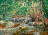 Oldřich Blažíček, By the Fryšávka Stream, 1921, oil on cardboard