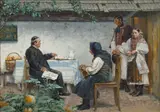 Jaroslav Věšín, Before the Wedding, 1896, oil on canvas