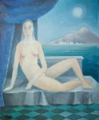 František Malý, Evening, 1958, oil on canvas