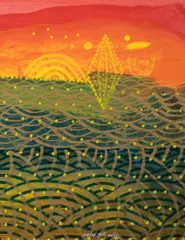Jiří Kaloč, Magical Indian Summer, 2020, acrylic on paper