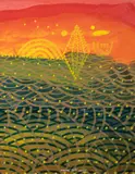 Jiří Kaloč, Magical Indian Summer, 2020, acrylic on paper