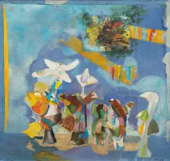 Bohumil Eliáš, Circus Arena, 1969, oil on canvas