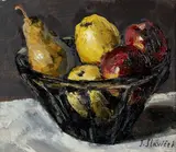 Jan Slavíček, Fruit, 1930s–1940s, oil on canvas