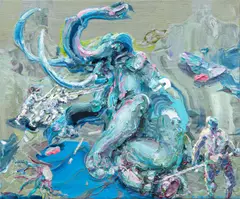 Michael Rittstein, Some Time Ago II, 2020, acrylic on canvas