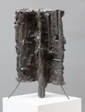 Little Black Angel by Jan Koblasa, 1961, object (polychromed concrete, metal wire), offered Nov 2025