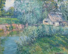 Vaclav Radimsky, Fisherman's Hut, 1920s, oil on cardboard