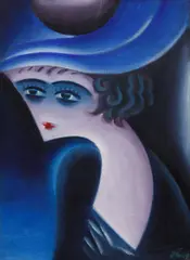Josef Čapek, Harlot / Two Children, 1917, oil on canvas