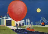 Dobroslav Foll, Industrial Motif, 1972, oil on canvas
